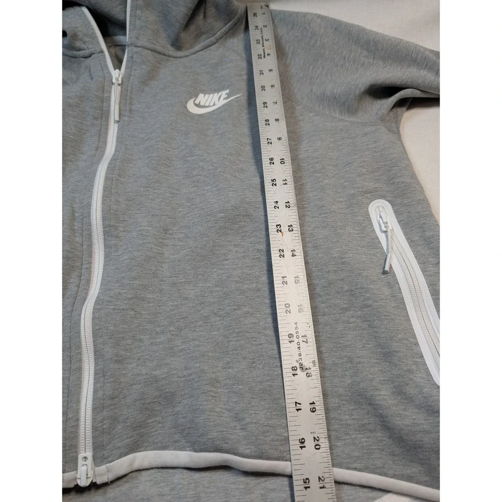 Nike Women Tech Fleece Full Zip Hoodie Medium Grey 930757-063